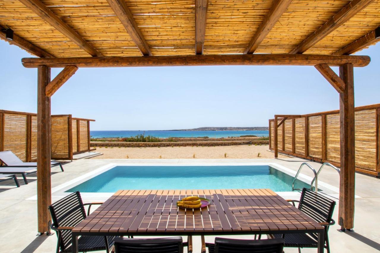 Cato Agro 3, Seafront Villa With Private Pool Afiártisz Kültér fotó