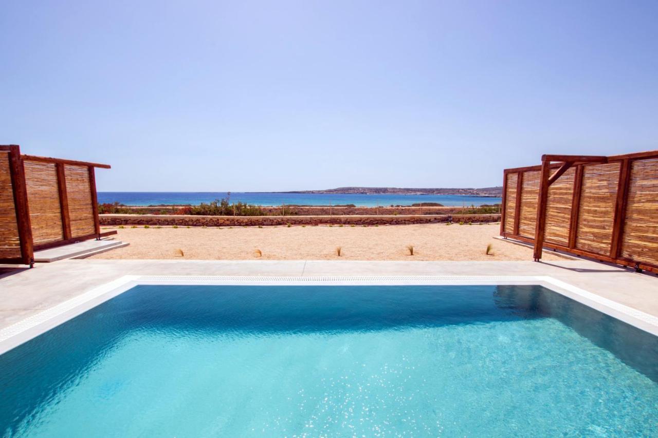 Cato Agro 3, Seafront Villa With Private Pool Afiártisz Kültér fotó
